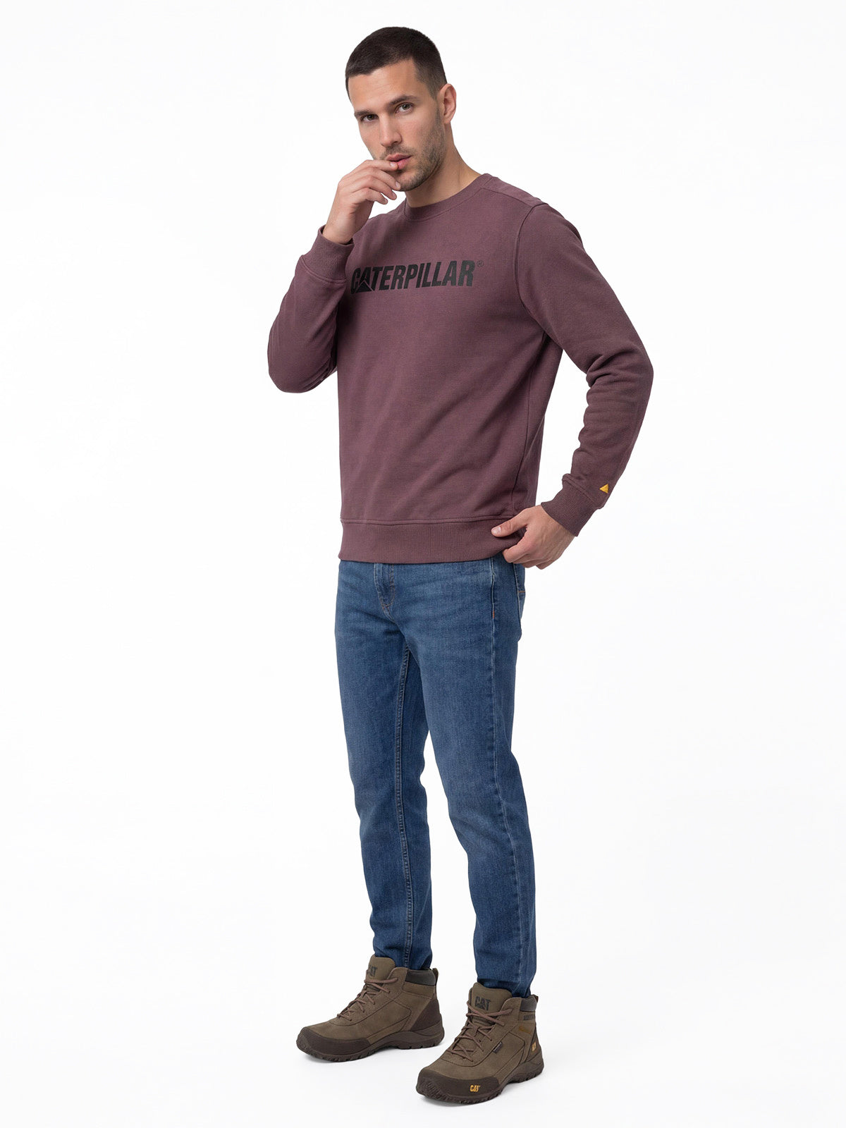 Saco Caterpillar Logo Cre Hombre Color Rojo-3
