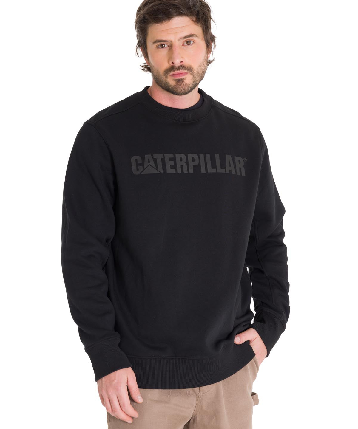 Saco Caterpillar Logo Cre Para Hombre Color Negro-1