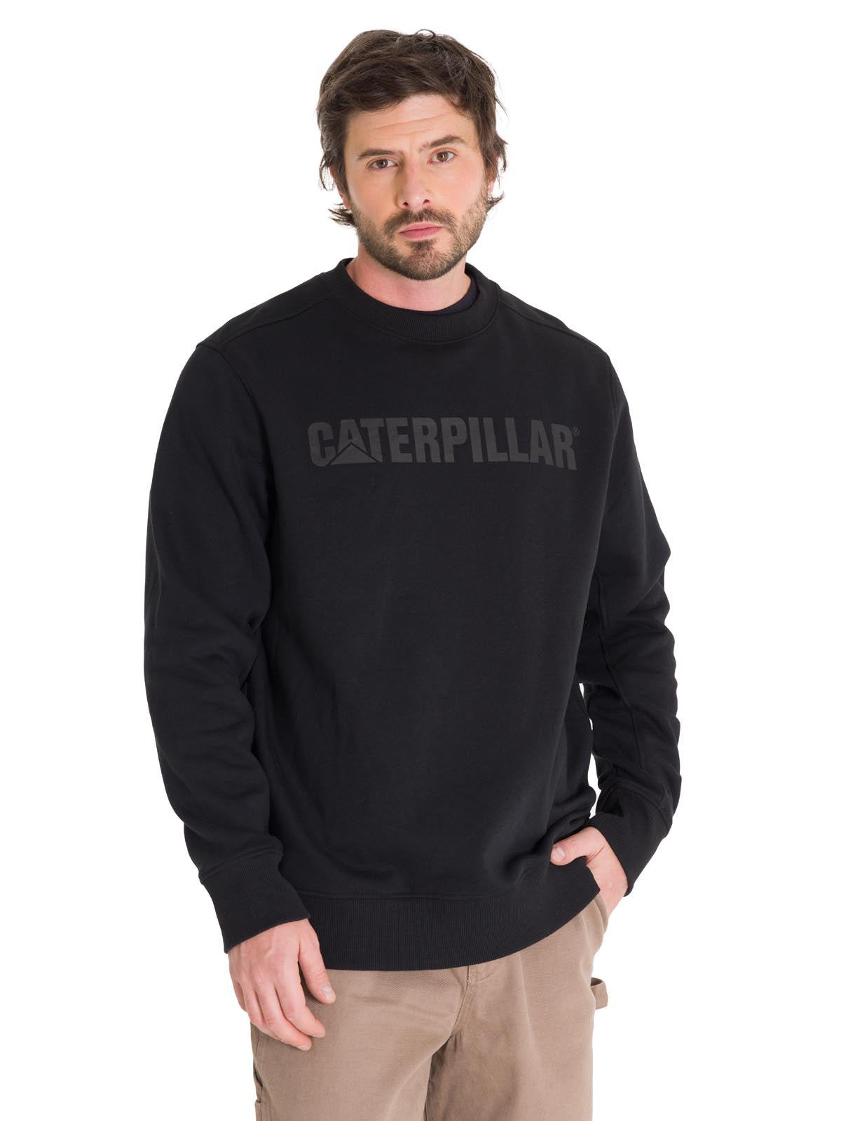 Saco Caterpillar Logo Cre Para Hombre Color Negro-1