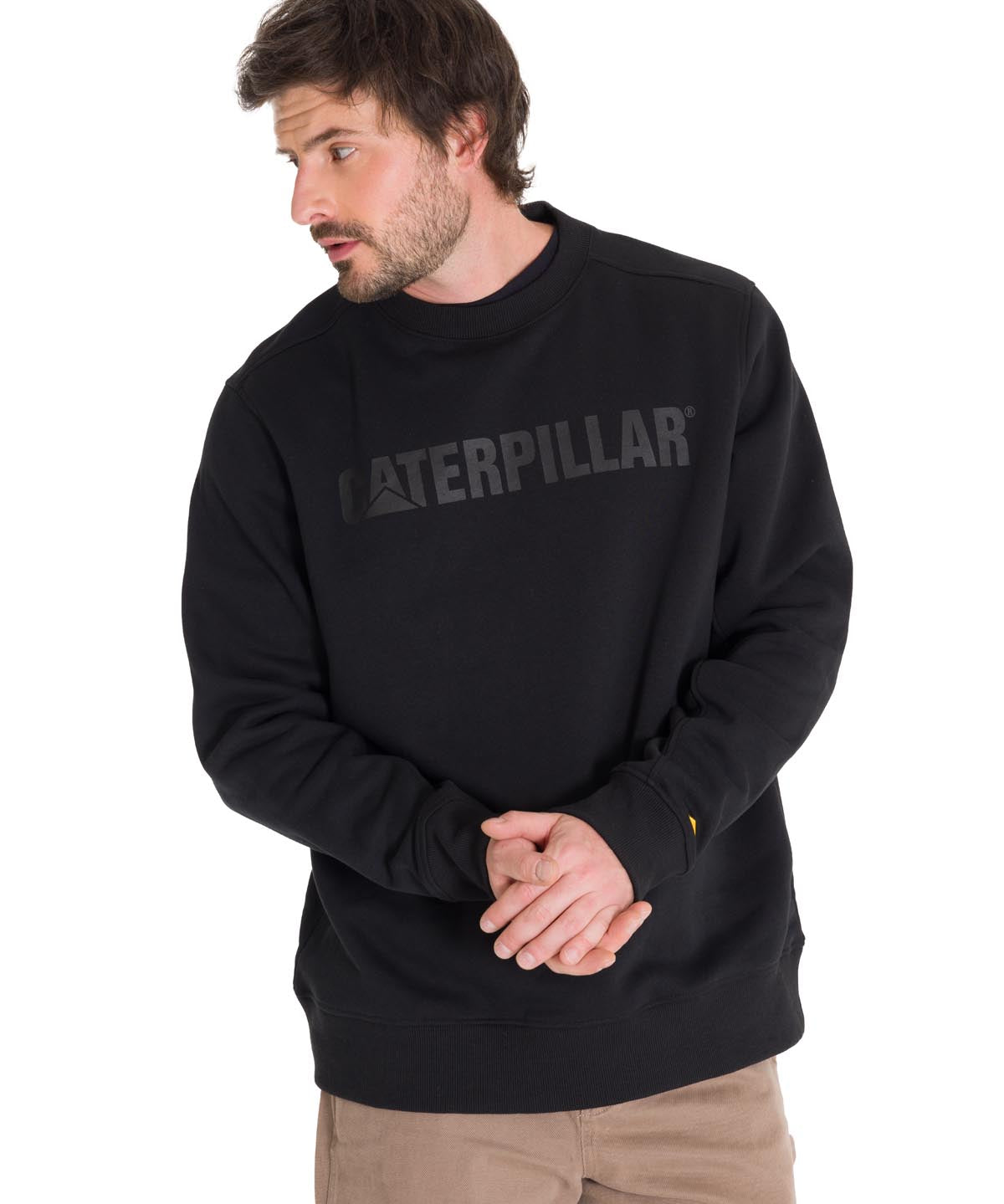 Saco Caterpillar Logo Cre Para Hombre Color Negro-2