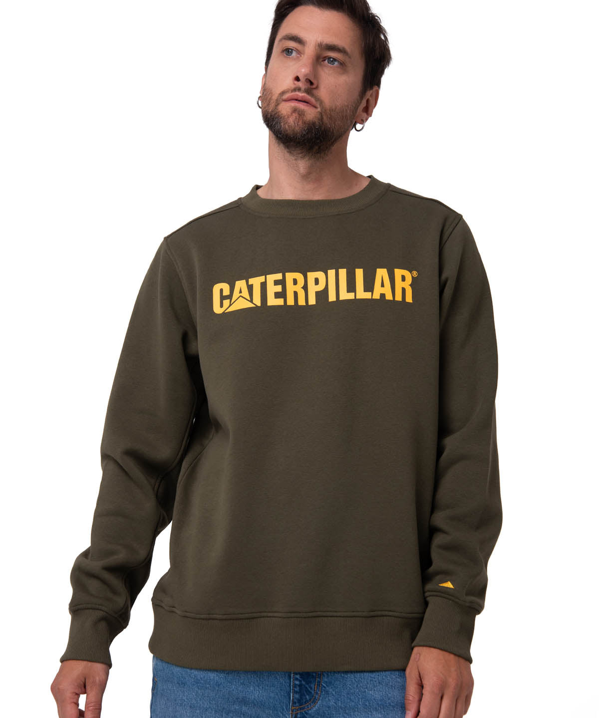 Saco Caterpillar Logo Cre Hombre Color Verde-1