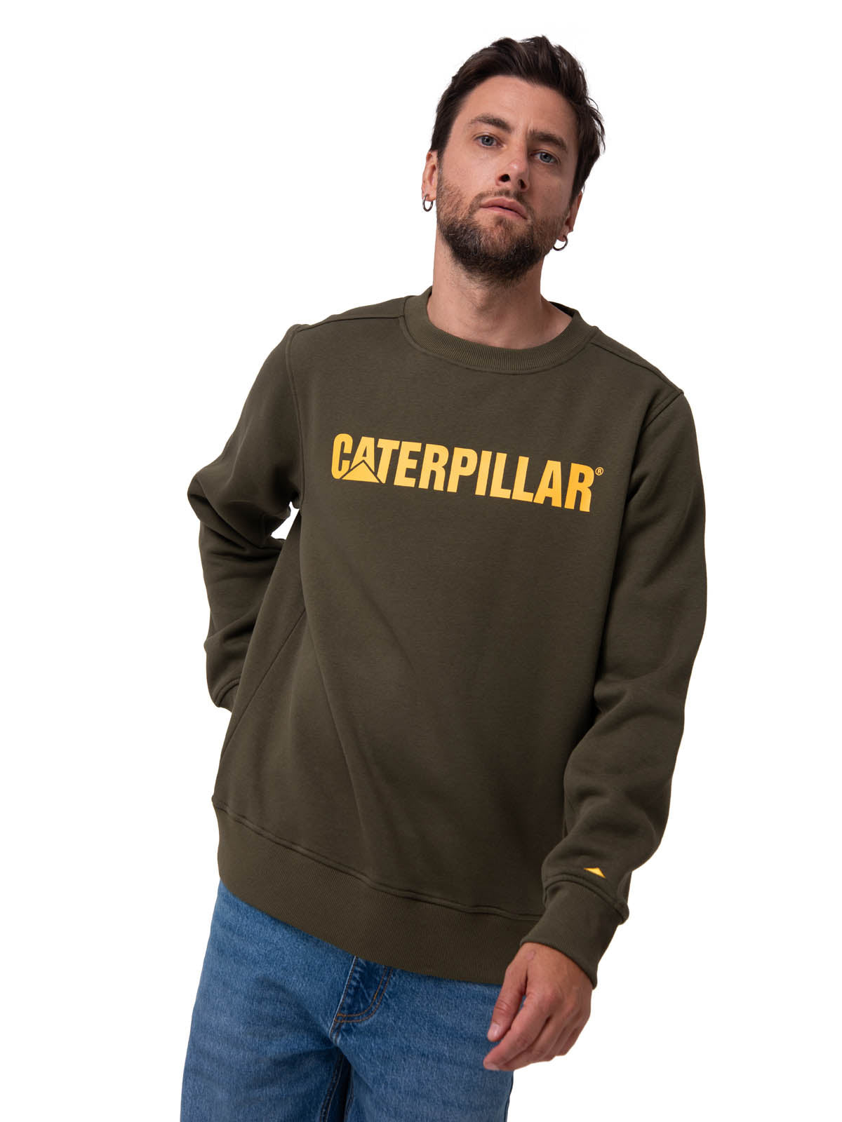 Saco Caterpillar Logo Cre Hombre Color Verde-2