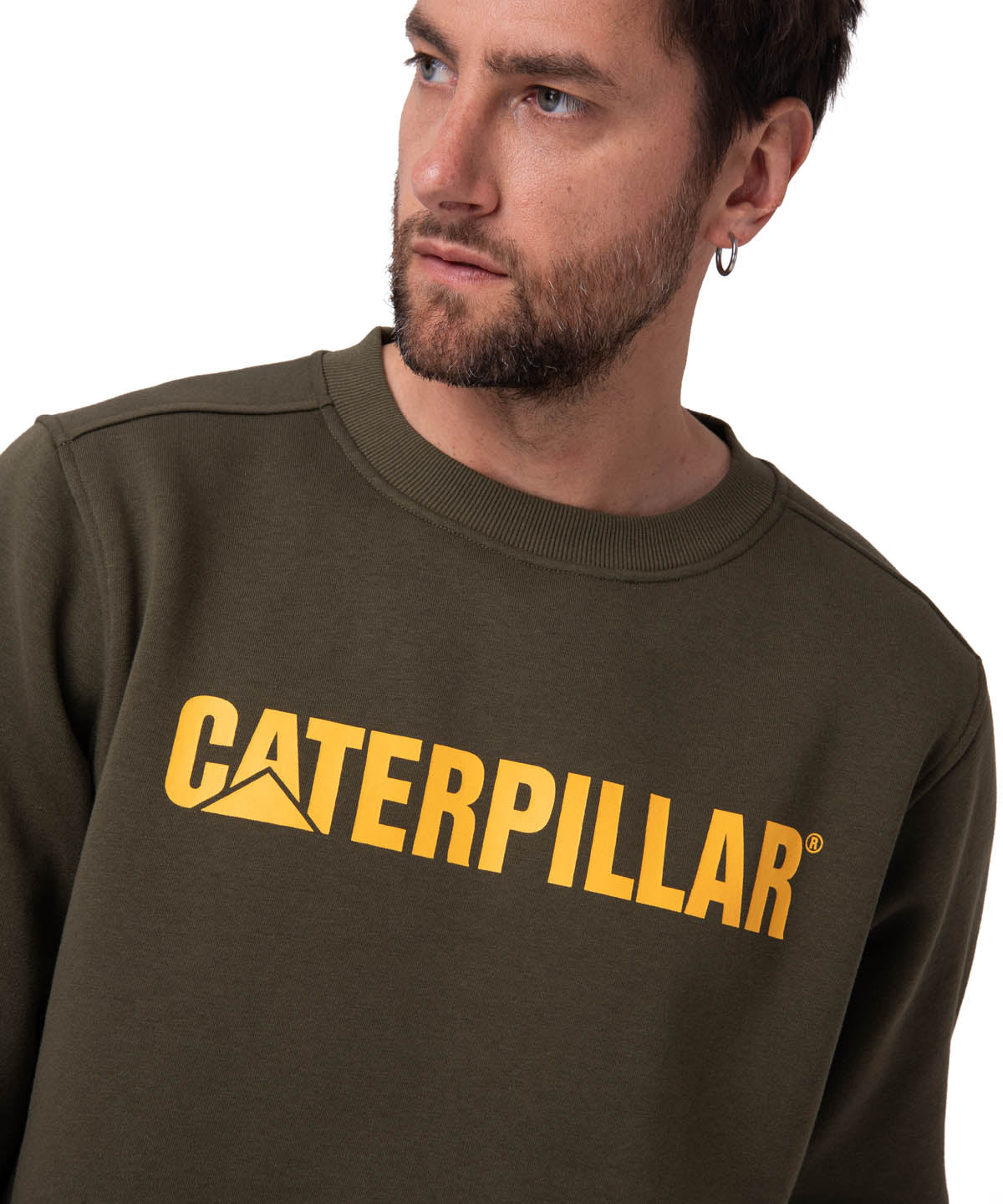 Saco Caterpillar Logo Cre Hombre Color Verde-4