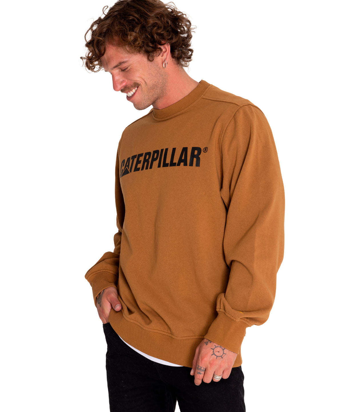 Saco Caterpillar Logo Cre Unisex Color Negro-2