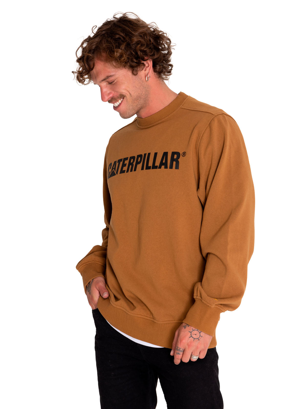 Saco Caterpillar Logo Cre Unisex Color Negro-2