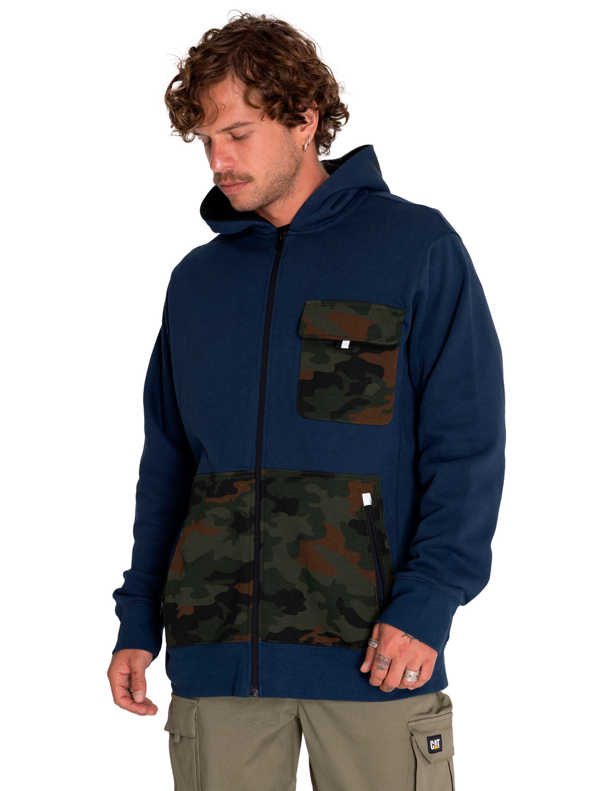 Saco Utility Hood Banner Para Hombre Color Azul-1