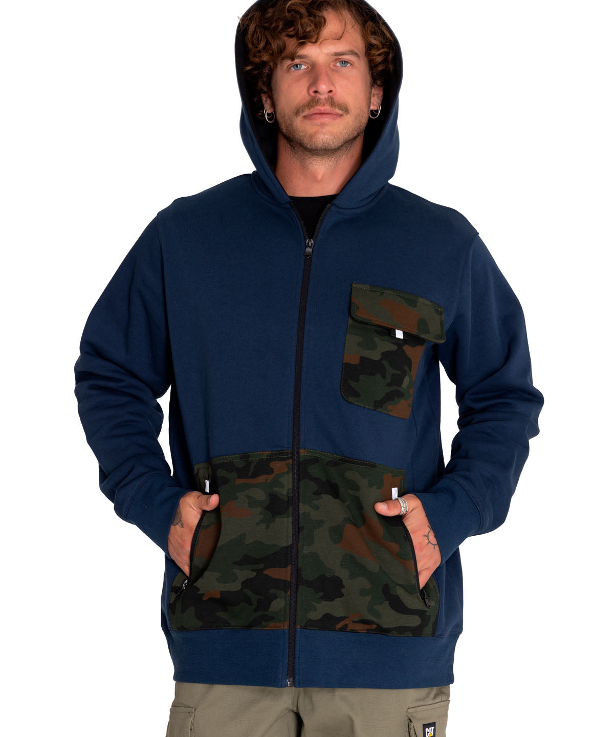 Saco Utility Hood Banner Para Hombre Color Azul-2
