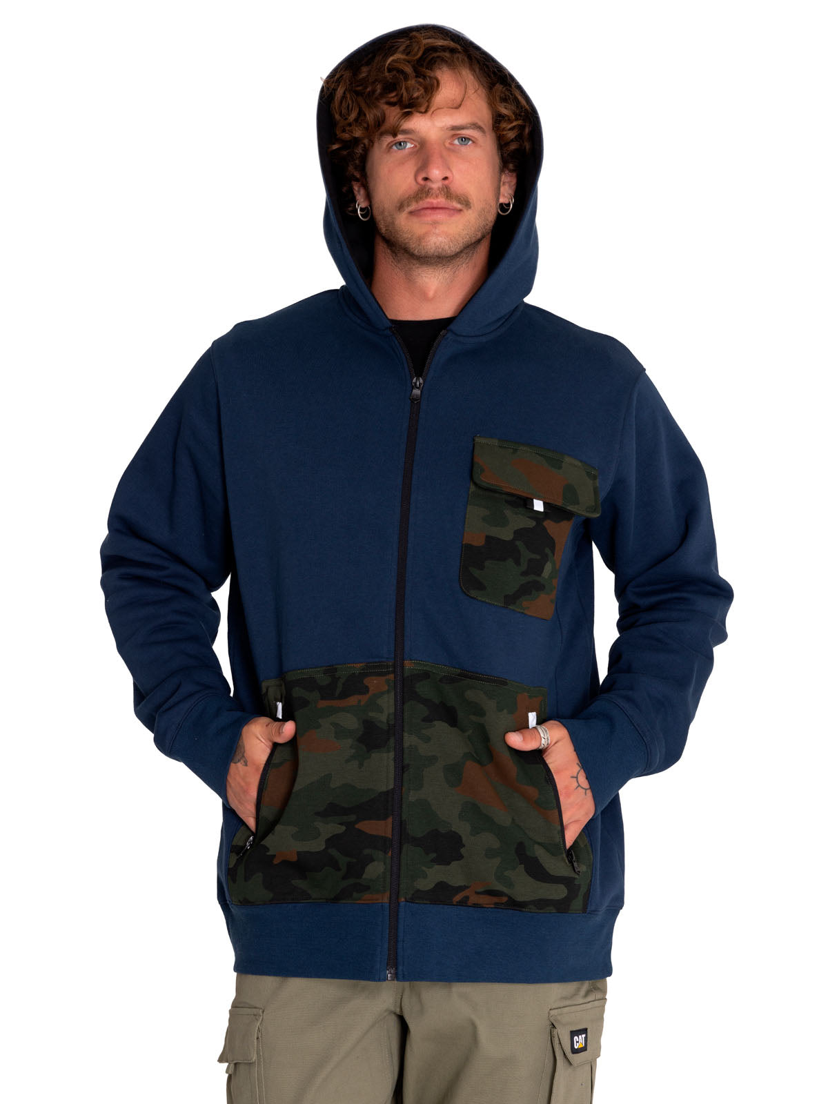 Saco Utility Hood Banner Para Hombre Color Azul-2
