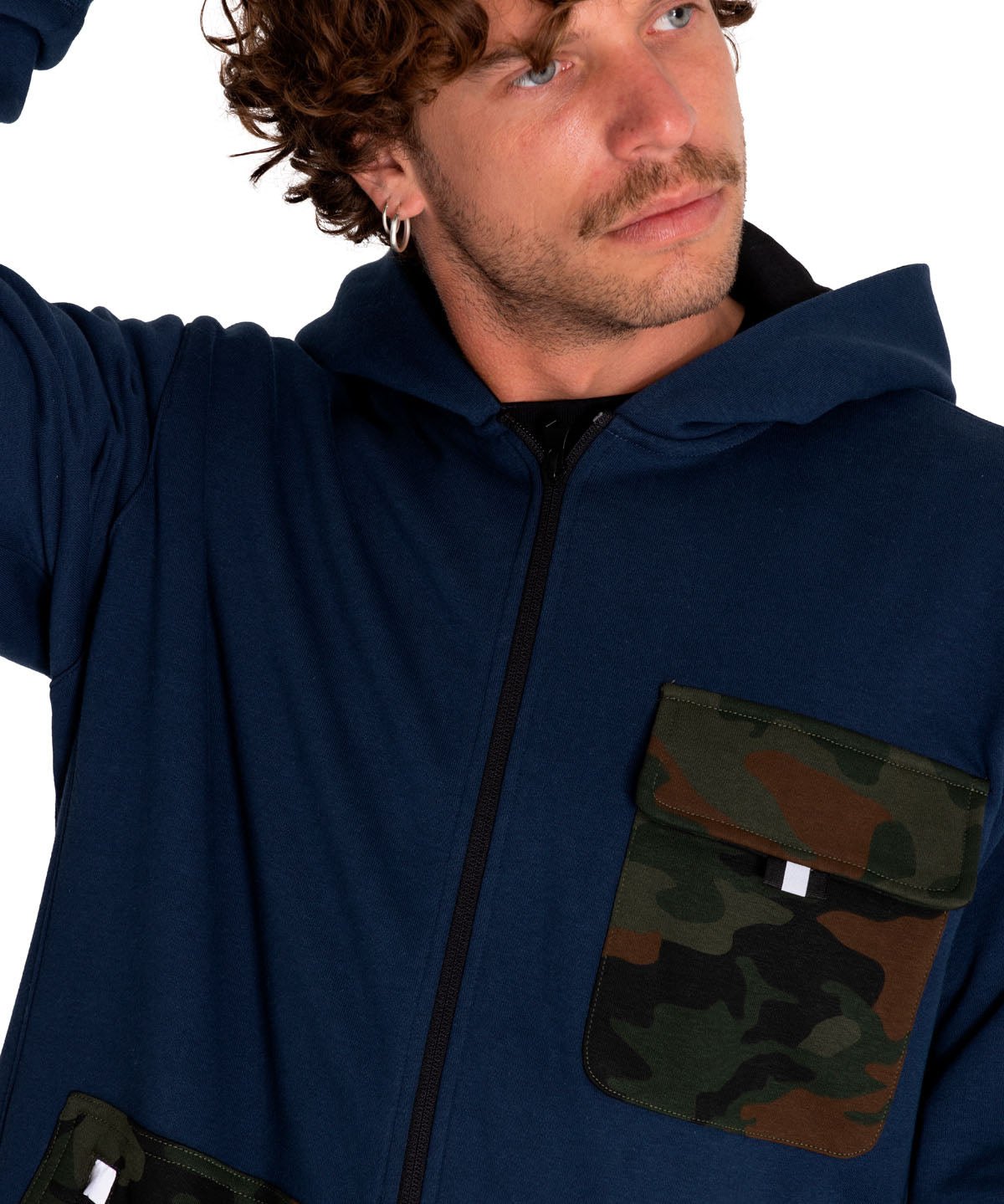 Saco Utility Hood Banner Para Hombre Color Azul-5