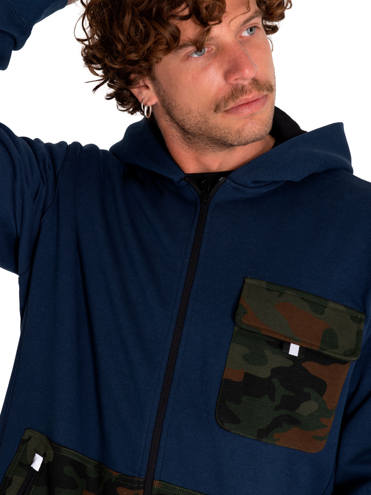 Saco Utility Hood Banner Para Hombre Color Azul-5