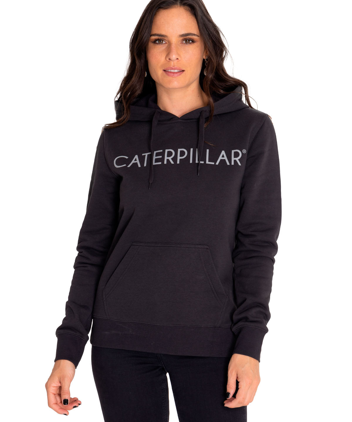 Saco Fleece Caterpillar P Para Mujer Color Negro-1