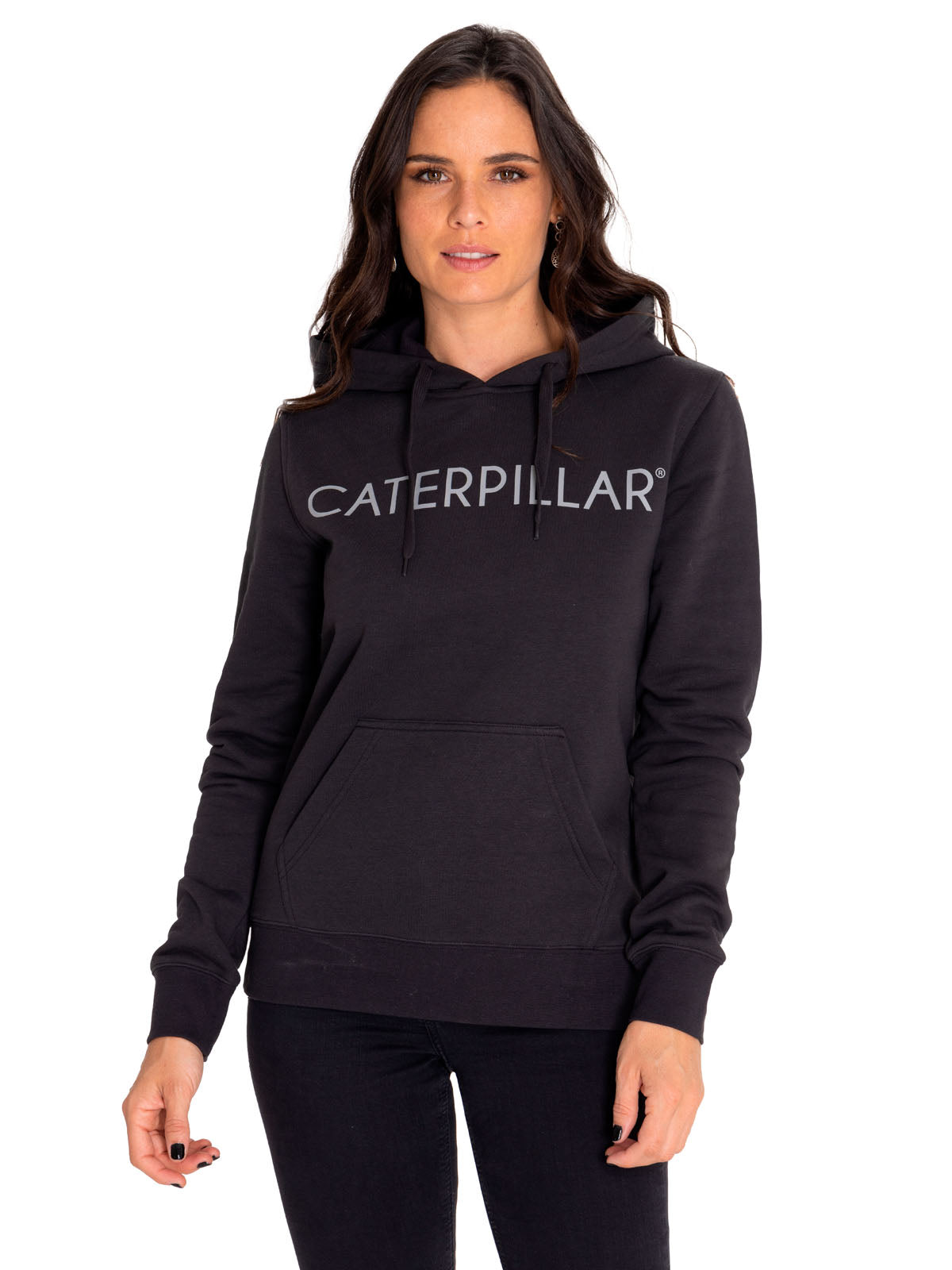 Saco Fleece Caterpillar P Para Mujer Color Negro-1
