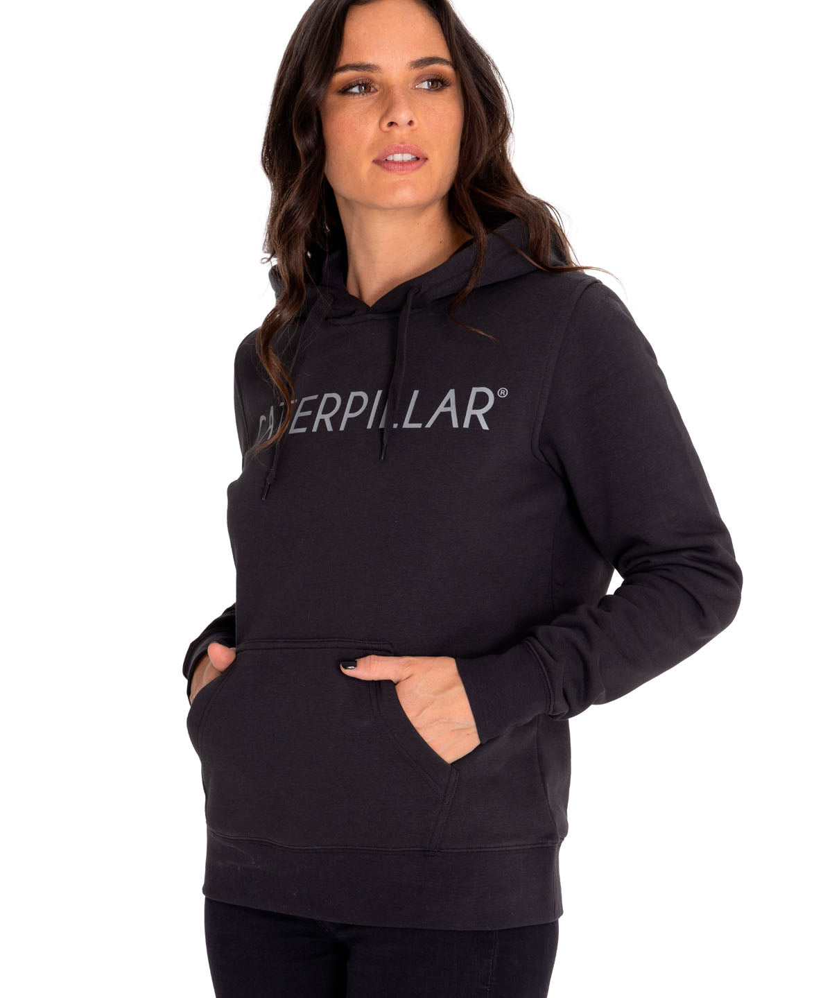 Saco Fleece Caterpillar P Para Mujer Color Negro-2