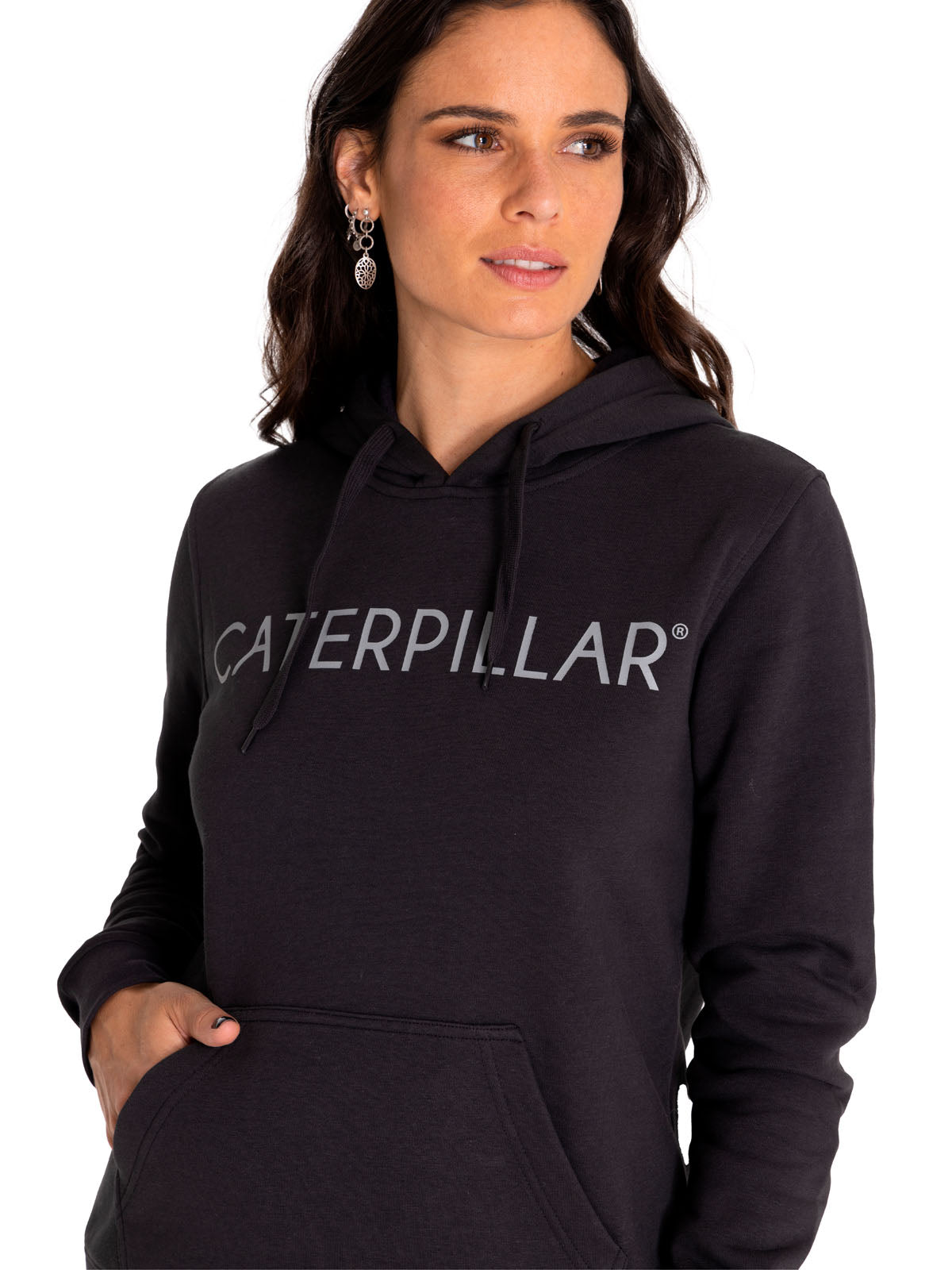 Saco Fleece Caterpillar P Para Mujer Color Negro-4
