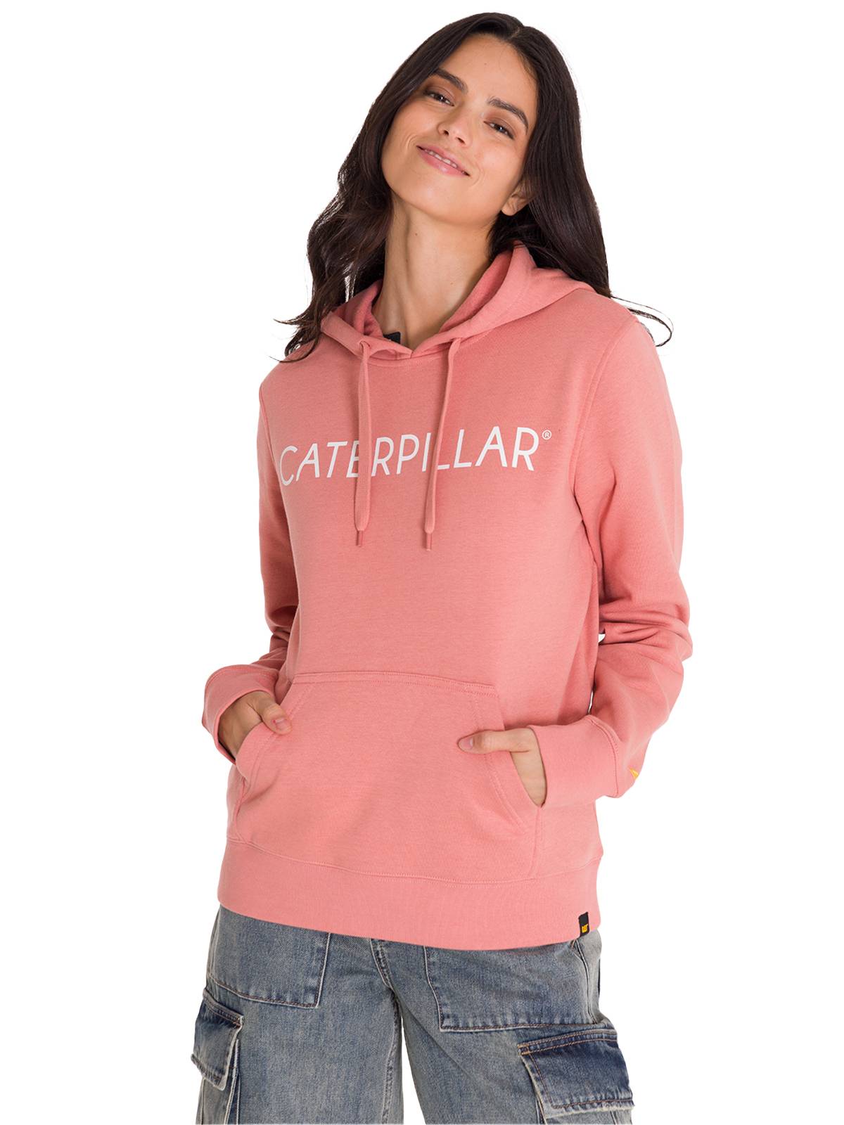 Saco Fleece Caterpillar P Para Mujer Color Rosado-2