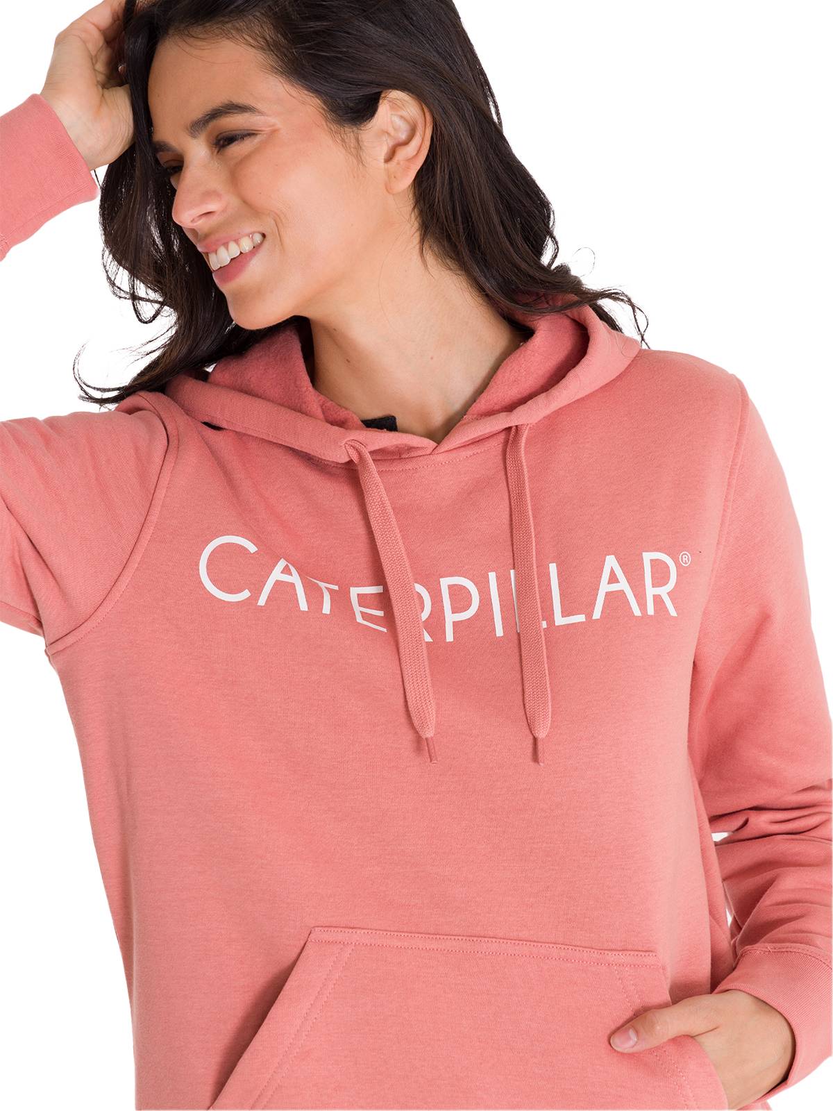 Saco Fleece Caterpillar P Para Mujer Color Rosado-5