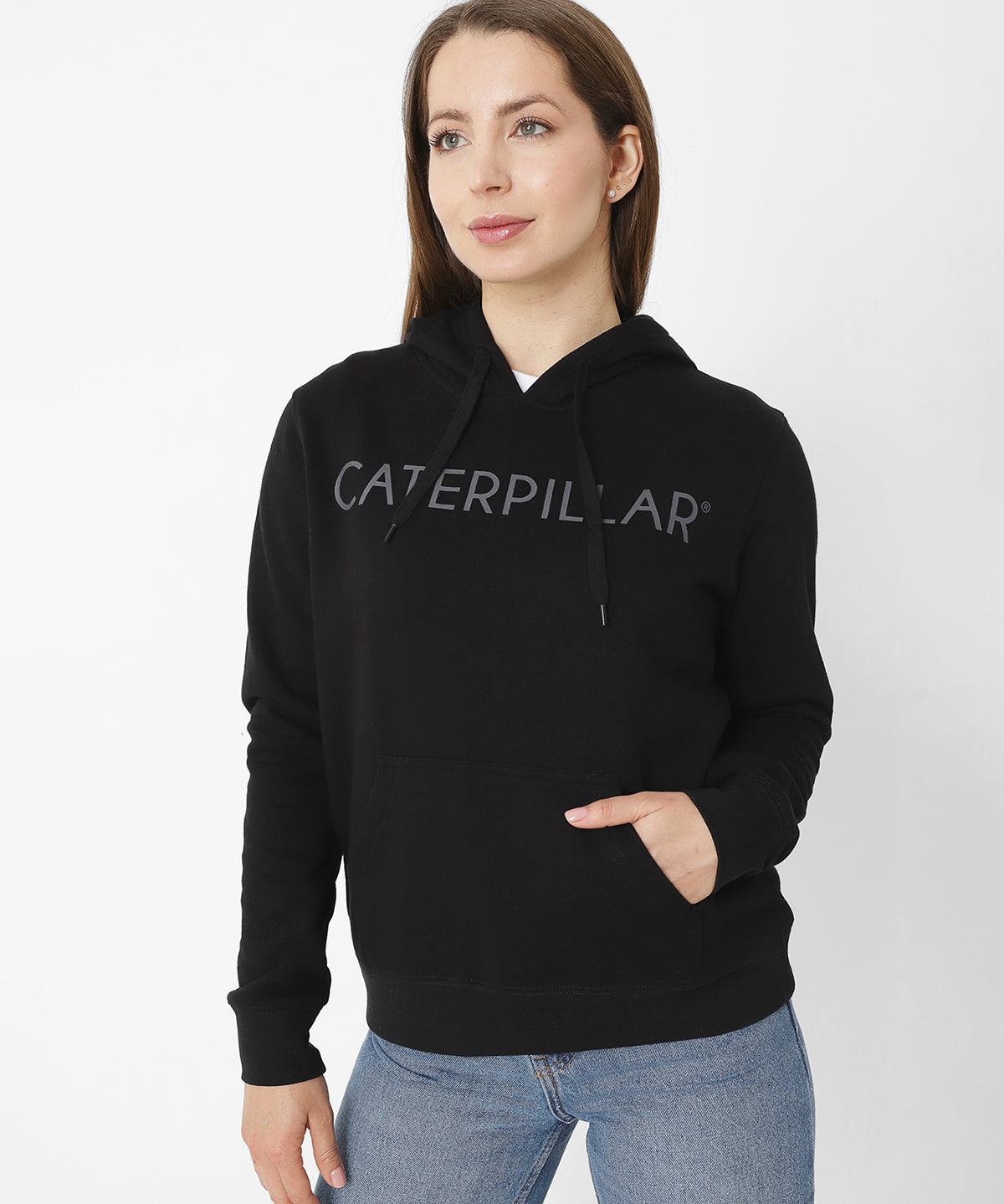 Saco Fleece Caterpillar P Para Mujer Color Negro-1