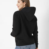Saco Fleece Caterpillar P Para Mujer Color Negro-2