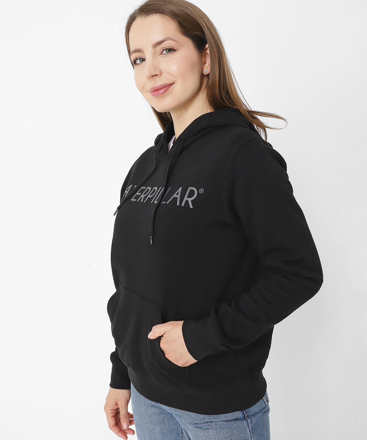 Saco Fleece Caterpillar P Para Mujer Color Negro-3