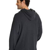 Saco Waffle-Knit Hooded S Para Hombre Color Negro-3
