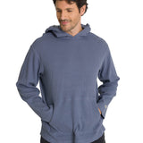 Saco Waffle-Knit Hooded S Para Hombre Color Gris-1