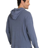 Saco Waffle-Knit Hooded S Para Hombre Color Gris-3