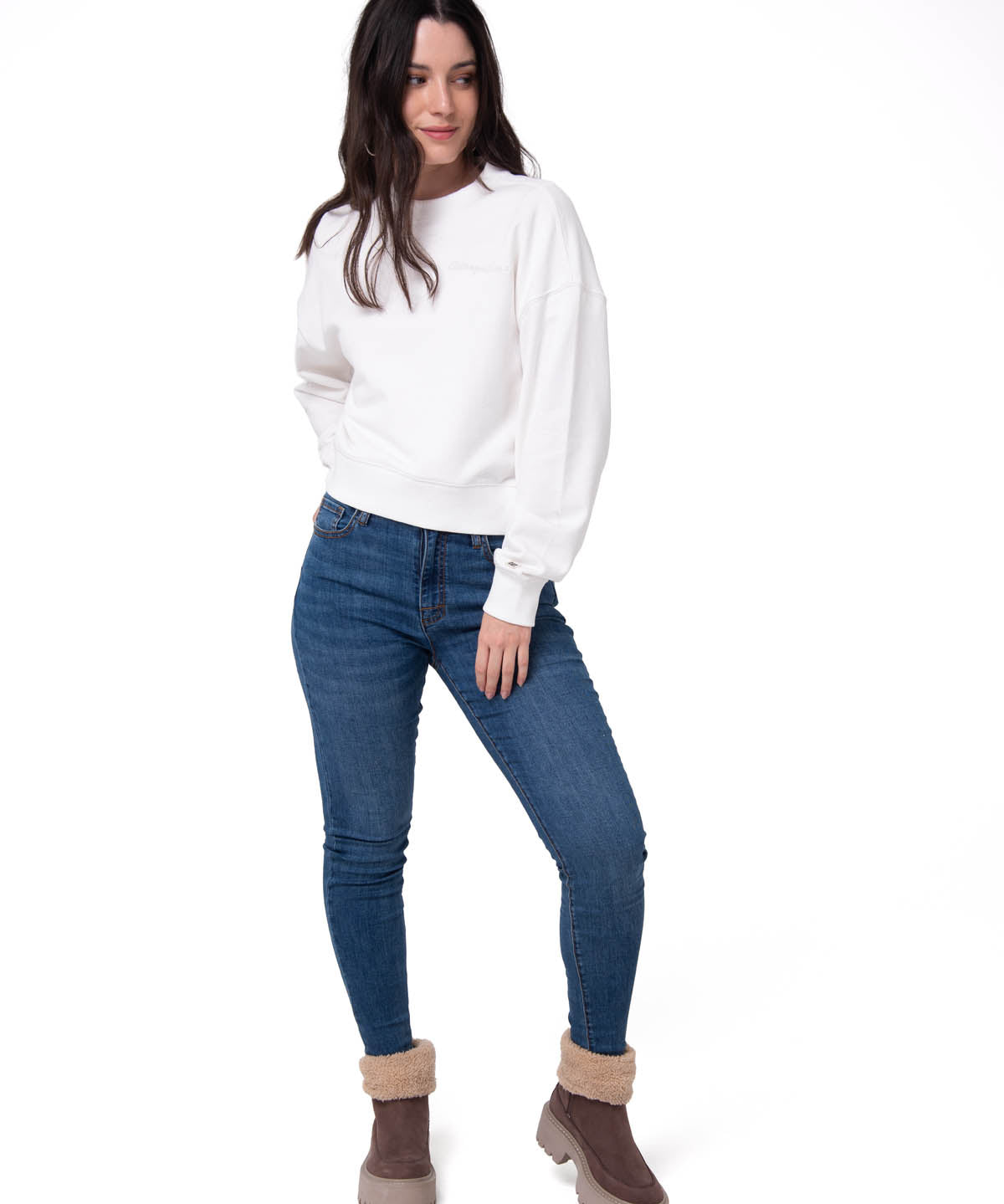 Saco Relaxed French Ter Mujer Color Blanco-4