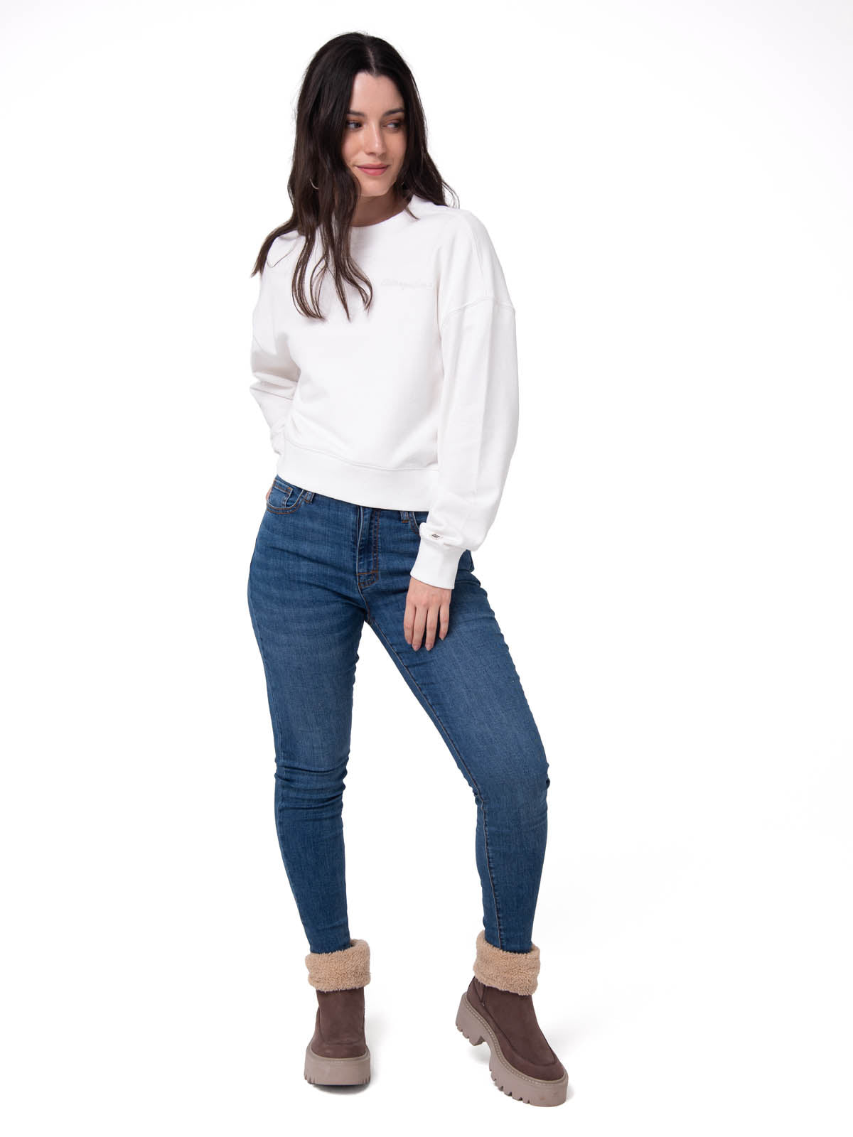 Saco Relaxed French Ter Mujer Color Blanco-4