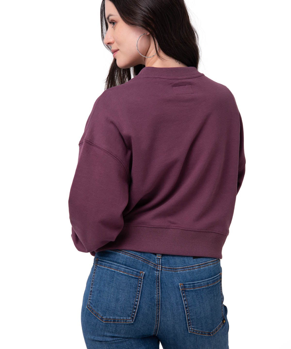 Saco Relaxed French Ter Mujer Color Rojo-3