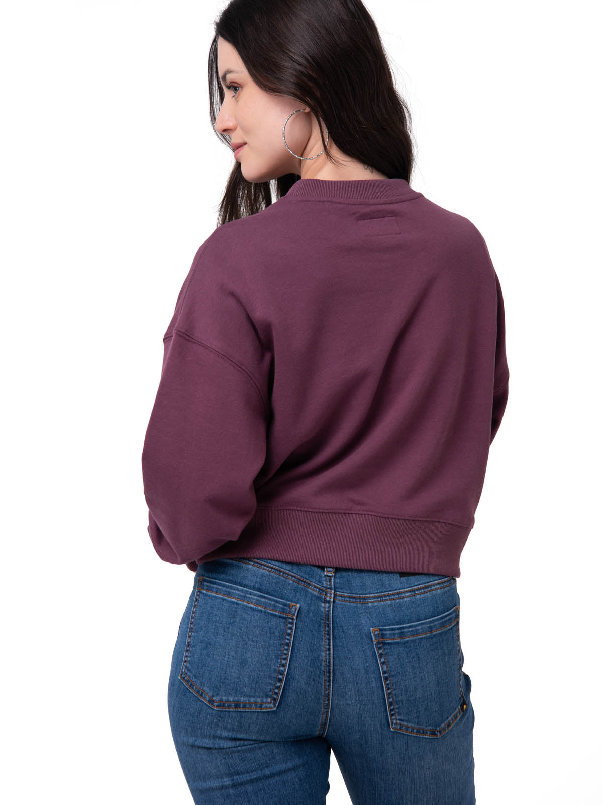 Saco Relaxed French Ter Mujer Color Rojo-3
