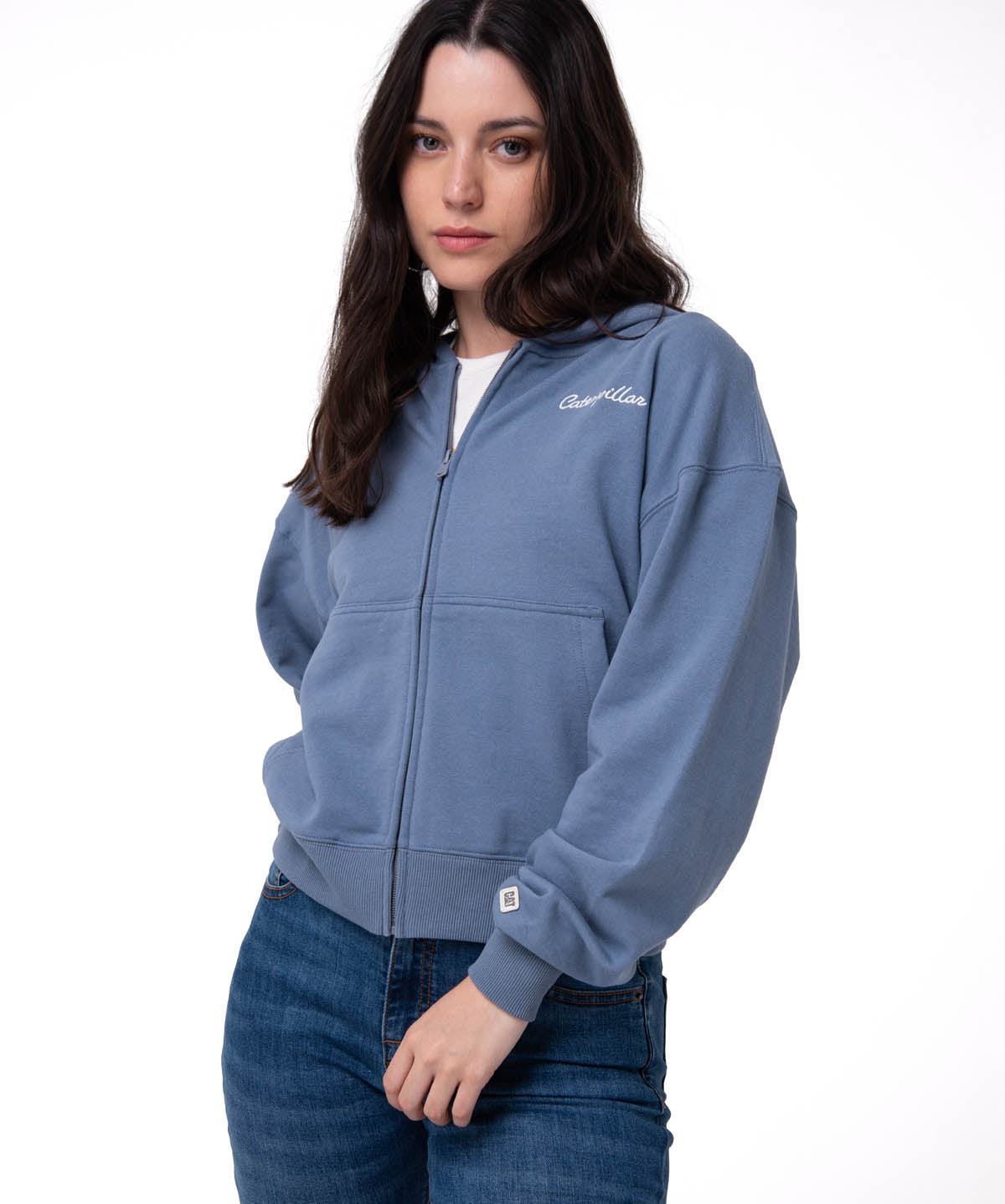 Saco Relaxed French Ter Mujer Color Azul-1