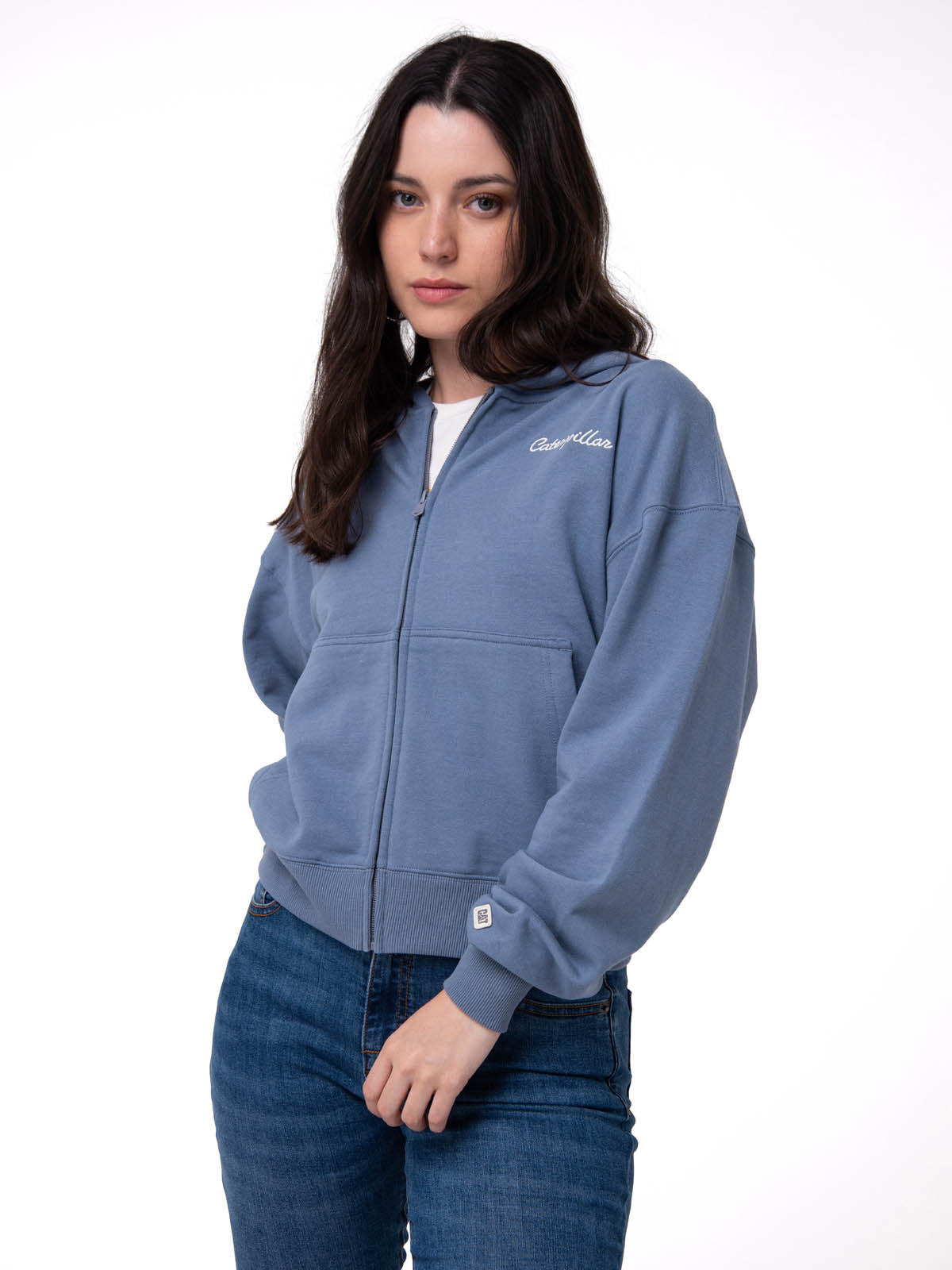 Saco Relaxed French Ter Mujer Color Azul-1