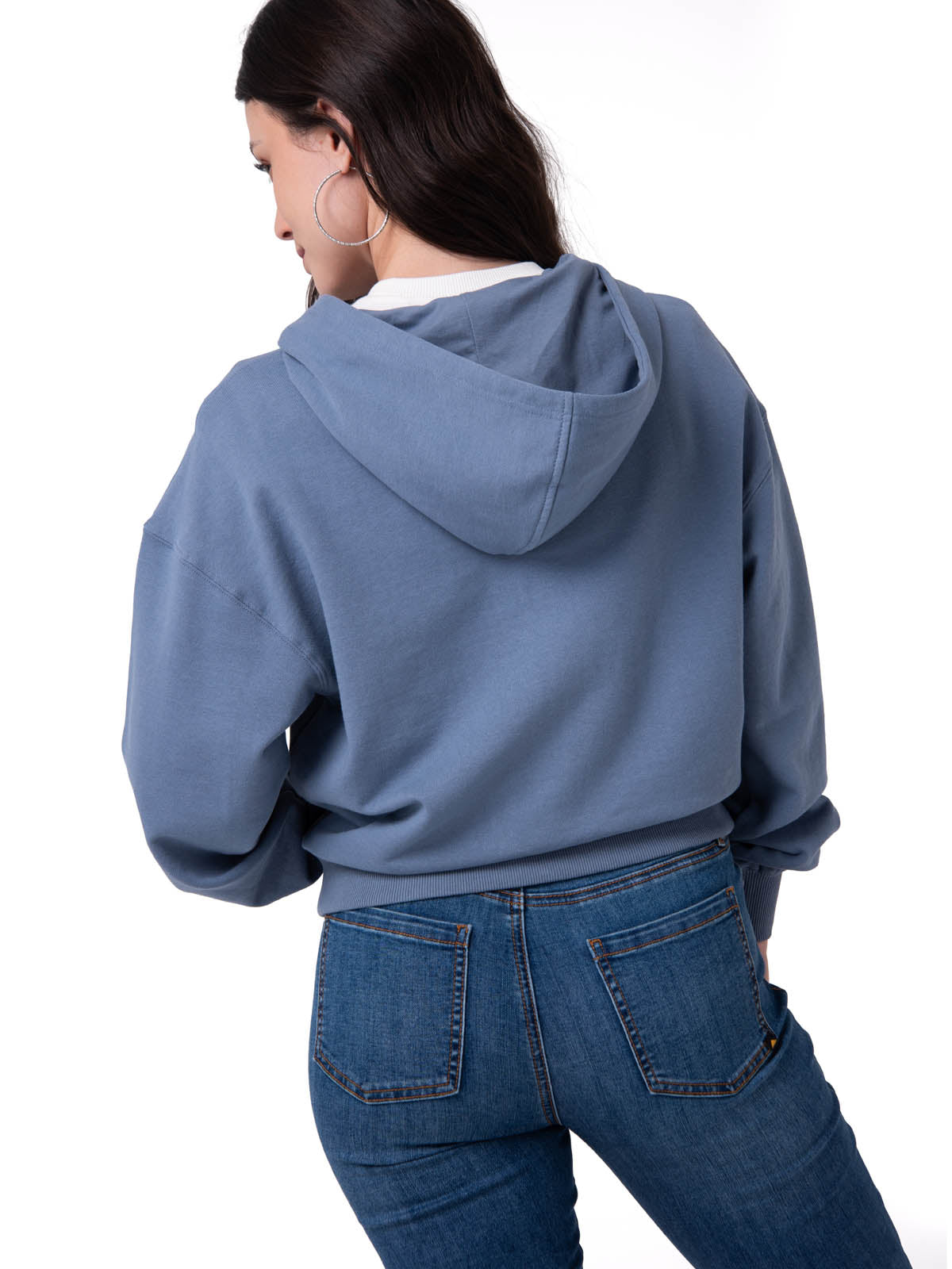 Saco Relaxed French Ter Mujer Color Azul-2
