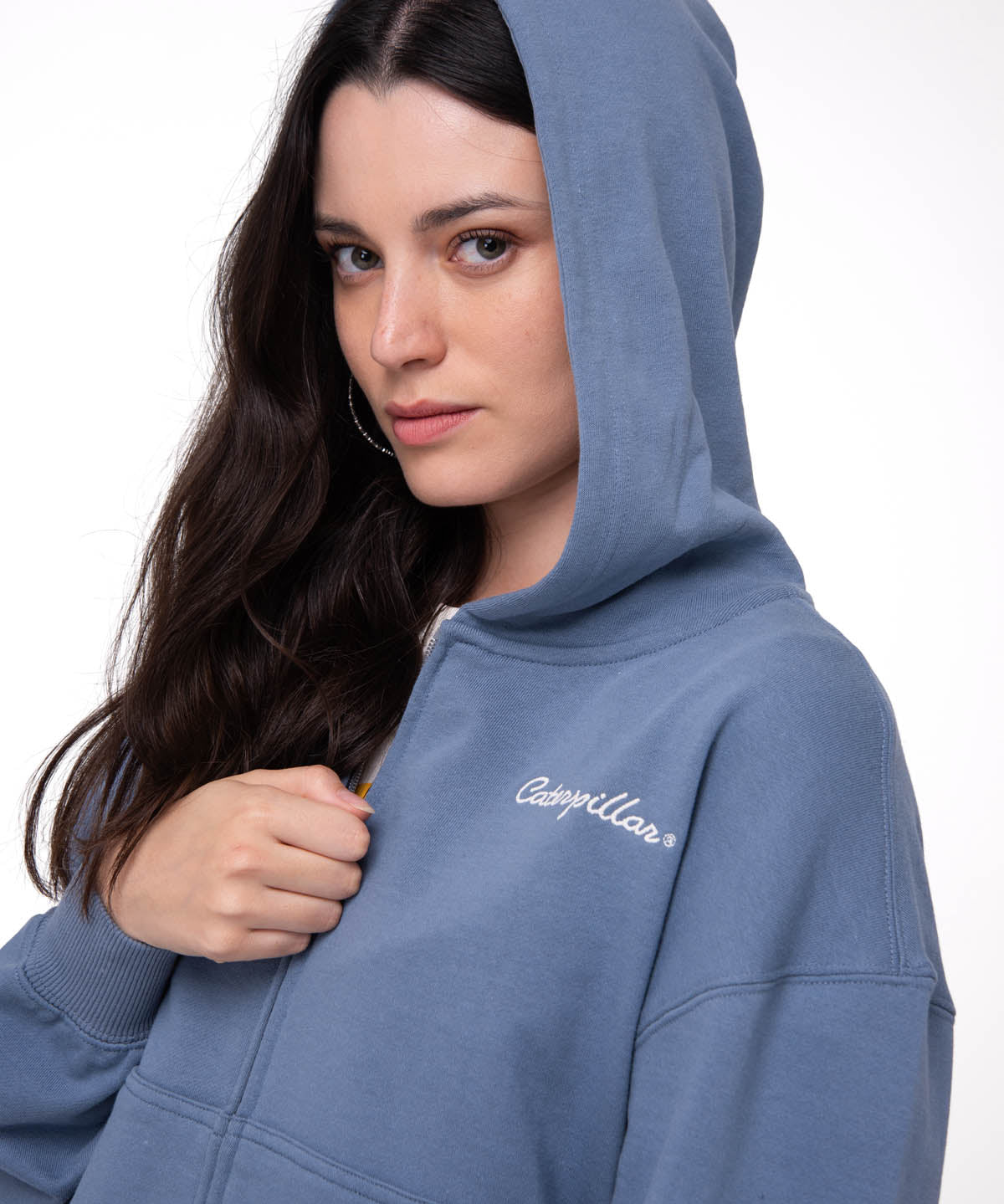Saco Relaxed French Ter Mujer Color Azul-3