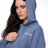 Saco Relaxed French Ter Mujer Color Azul-3