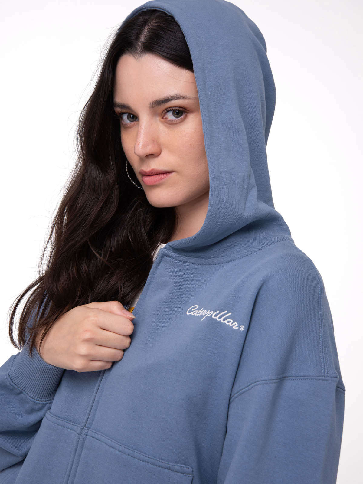 Saco Relaxed French Ter Mujer Color Azul-3