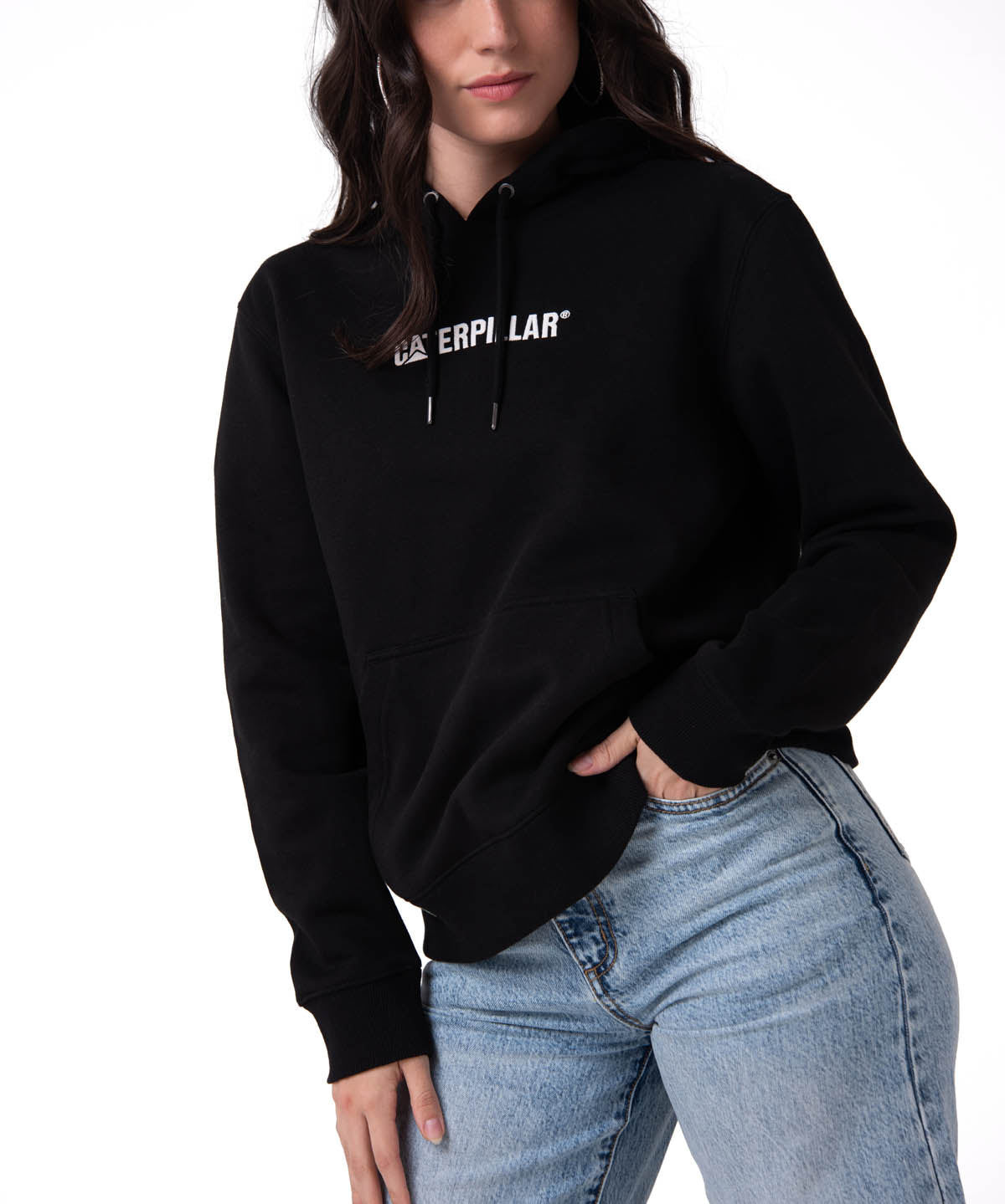 Saco Fleece Caterpillar Mujer Color Negro-1