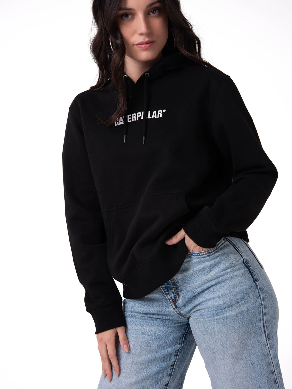 Saco Fleece Caterpillar Mujer Color Negro-1