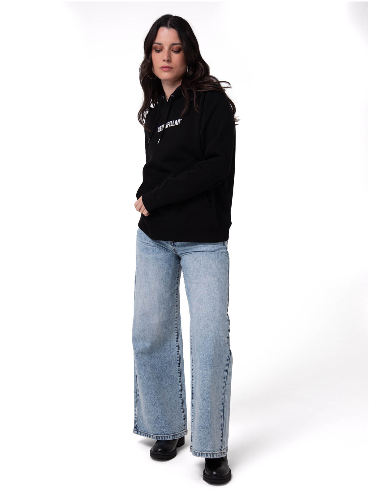 Saco Fleece Caterpillar Mujer Color Negro-4