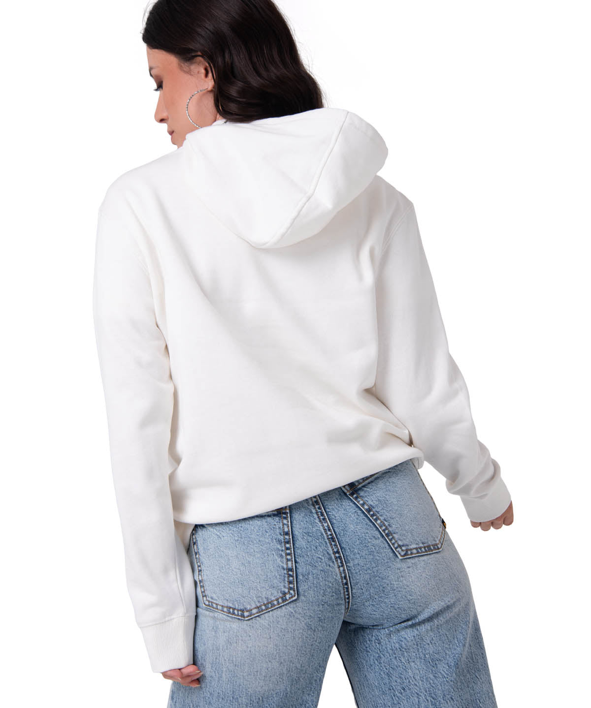 Saco Fleece Caterpillar Mujer Color Blanco-2