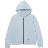 Saco W Cat Patch Full Zipip Para Mujer Color Azul
