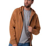 Saco Fleece Cat Patch Ful Para Hombre Color Café-1