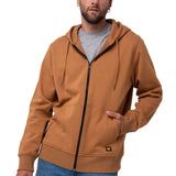Saco Fleece Cat Patch Ful Para Hombre Color Café-2