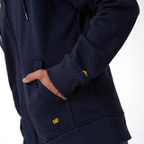 Saco Fleece Cat Patch Ful Para Hombre Color Azul-3