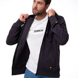 Saco Fleece Cat Patch Ful Hombre Color Negro-1