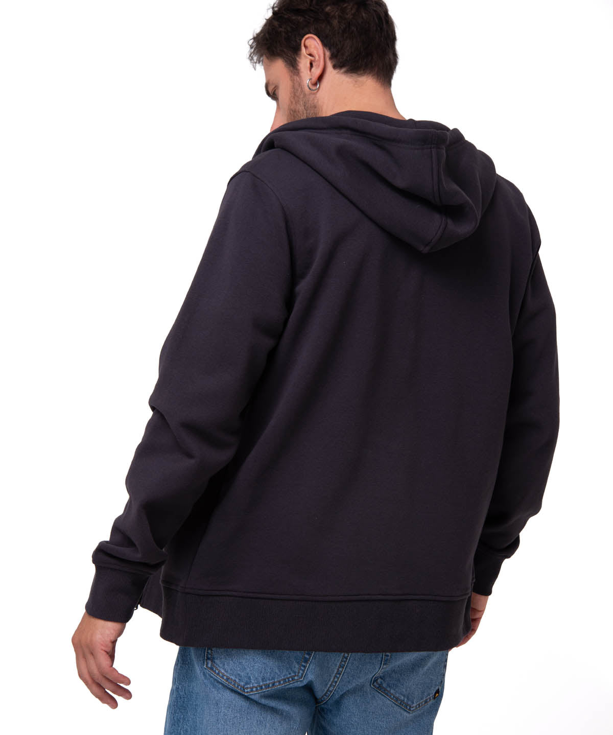 Saco Fleece Cat Patch Ful Hombre Color Negro-2