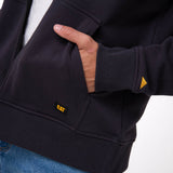 Saco Fleece Cat Patch Ful Hombre Color Negro-4