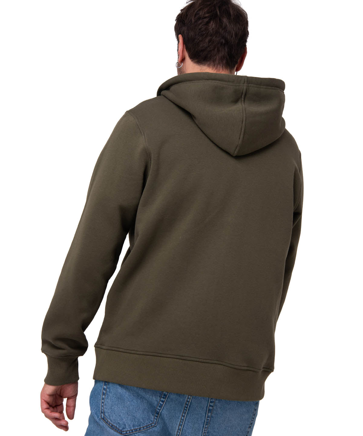 Saco Fleece Cat Patch Ful Hombre Color Verde-2