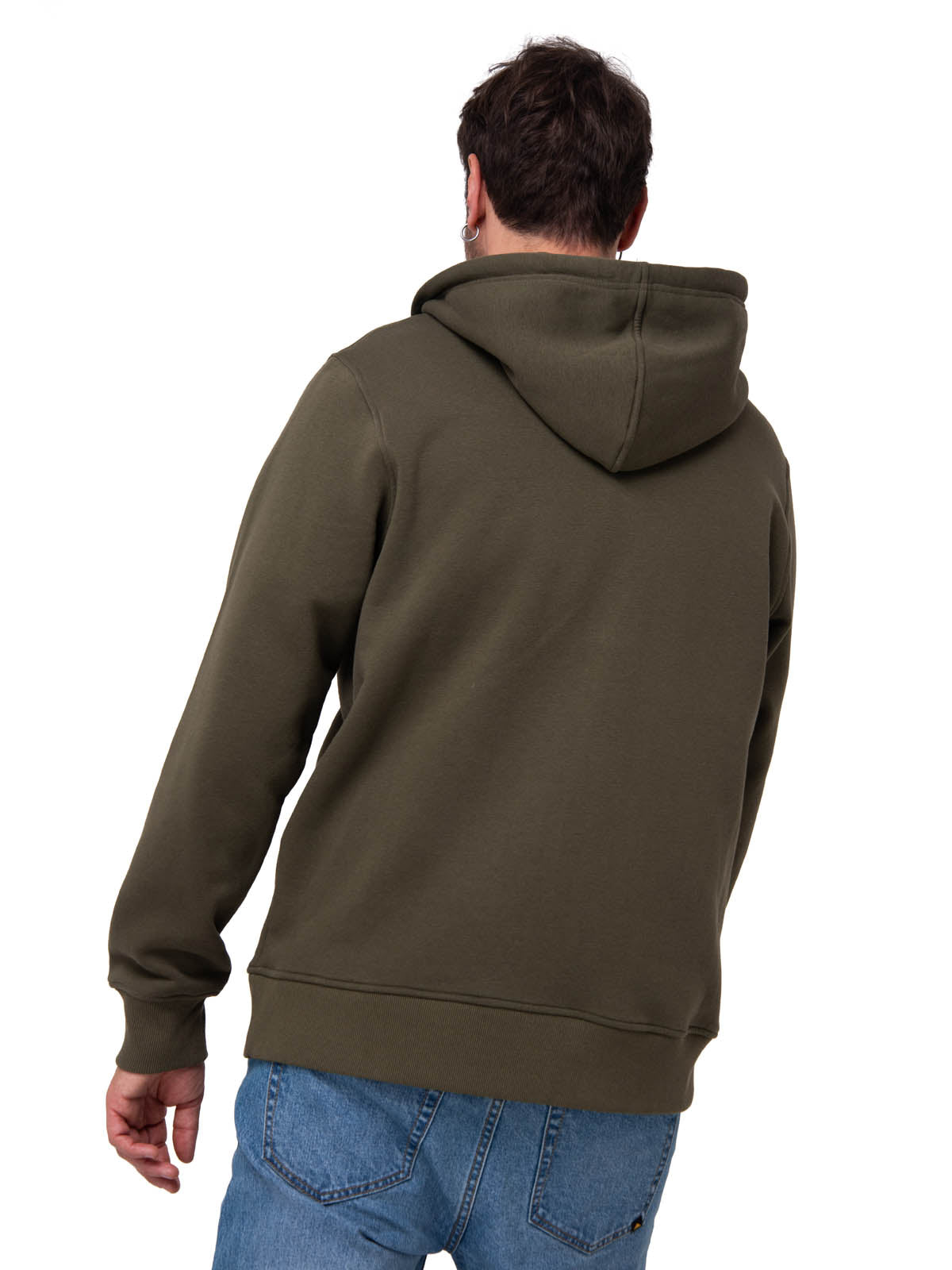 Saco Fleece Cat Patch Ful Hombre Color Verde-2