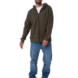 Saco Fleece Cat Patch Ful Hombre Color Verde-5